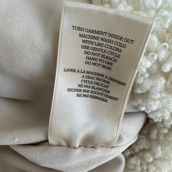 BlankNYC Bear Hug Acid Wash Denim & Cream Sherpa Jacket Winter NEW Size XSmall - Picture 14 of 14